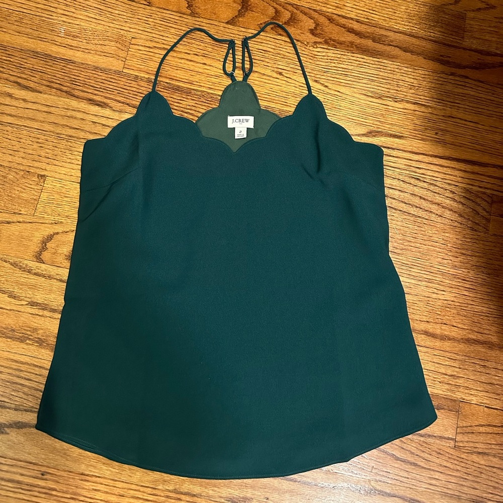 J.crew factory scalloped cami top